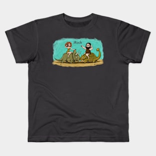 Distracted Driving Dinosaurs Kids T-Shirt